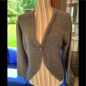 PUTORTI SHAWL SWEATER W/1 button closure. VTG. EUC